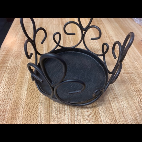 🆕 Candle  Holder - Wrought Iron, beautiful! - Picture 4 of 5